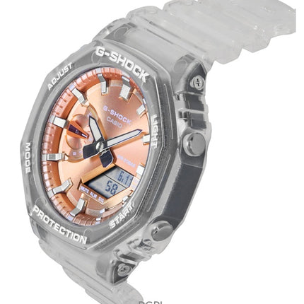 Casio G-Shock analog digital hartsarmband bronsfärgad urtavla kvarts GA-2100BM-7A5 200M unisexklocka