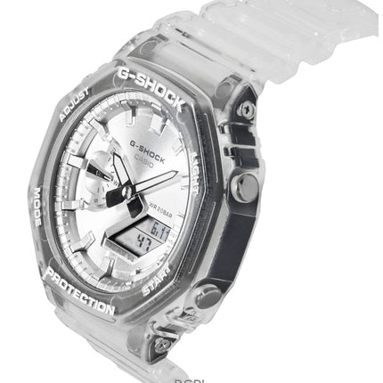 Casio G-Shock analog digital hartsarmband grå urtavla kvarts GA-2100BM-7A8 200M unisexklocka