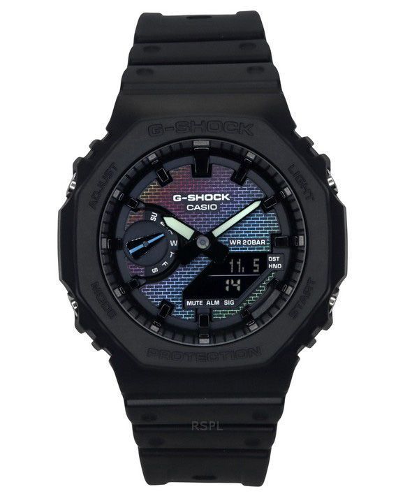 Casio G-Shock Analog Digital Bio-Based Resin Armband Flerfärgad Urtavla Quartz GA-2100RW-1A 200M Herrklocka