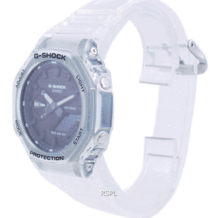 Casio G-Shock Skeleton Transparent Diver's Analog Digital Quartz GA-2100SKE-7A GA2100SKE-7 200M Herrklocka