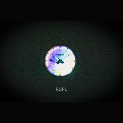 Casio G-Shock analog digital transparent hartsarmband flerfärgad urtavla kvarts GA-2100SRS-7A 200M herrklocka