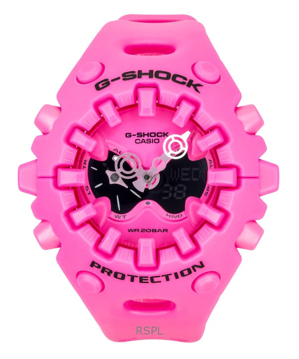 Casio G-Shock analog digital rosa hartsarmband rosa urtavla kvarts GA-V01-4A 200M herrklocka