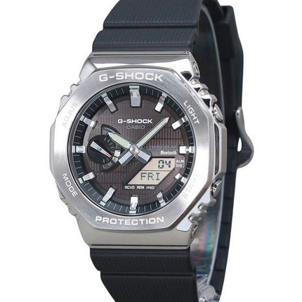 Casio G-Shock G-Steel Analog Digital Smartphone Link Bio Based Resin Armband Black Dial Tough Solar GBM-2100-1A 200M herrklocka