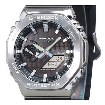 Casio G-Shock G-Steel Analog Digital Smartphone Link Bio Based Resin Armband Black Dial Tough Solar GBM-2100-1A 200M herrklocka