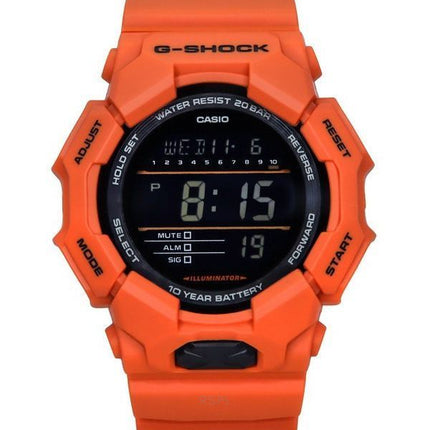 Casio G-Shock Digital Bio-Based Orange Resin Armband Svart Urtavla Quartz GD-010-4 200M herrklocka