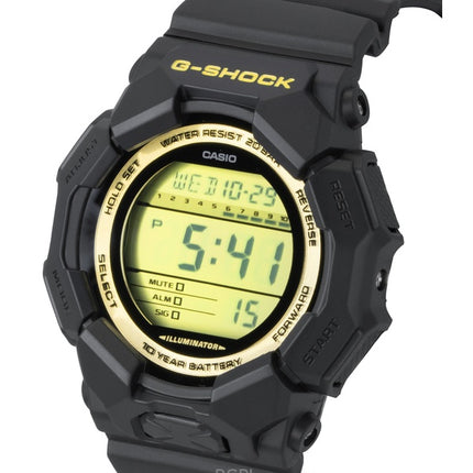 Casio G-Shock biobaserat hartsarmband digitalt kvarts GD-010GB-1A9 200M herrklocka