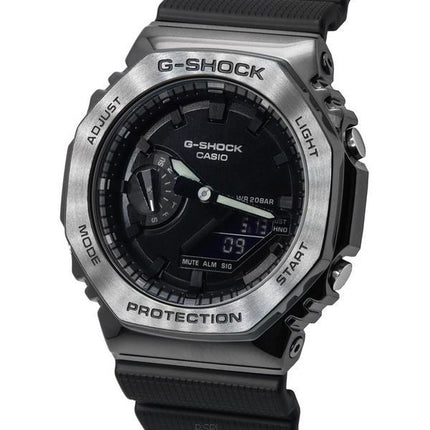 Casio G-Shock metallklädd analog digital kvarts GM-2100BB-1A GM2100BB-1 200M herrklocka