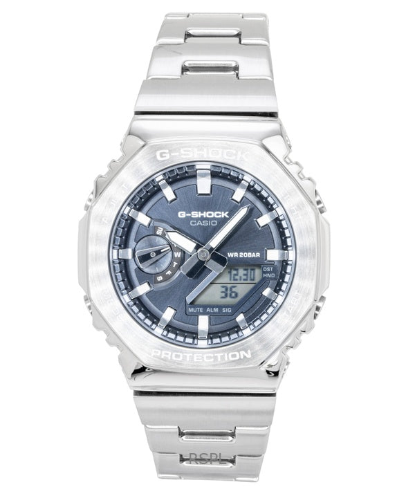 Casio G-Shock G-Steel analog digital rostfritt stål grå urtavla kvarts GM-2110D-8A 200M herrklocka