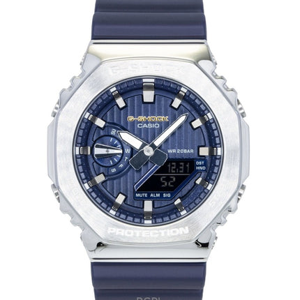 Casio G-Shock G-Steel analog digital begränsad upplaga blå urtavla kvarts GM-2110SH-2A 200M herrklocka