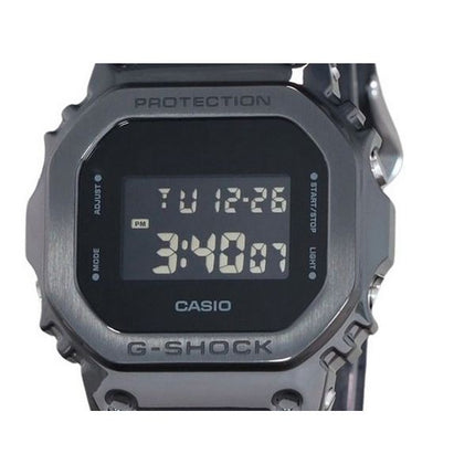 Casio G-Shock Digital Metal Bezel Resin Armband Quartz GM-5600UB-1 200M herrklocka