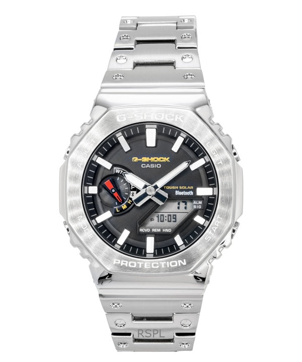 Casio G-Shock Full Metal Analog Digital Smartphone Link Rostfritt Stål Svart Urtavla Solar GM-B2100SD-1C 200M Herrklocka