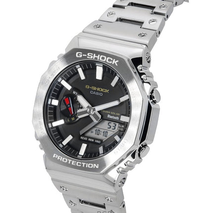 Casio G-Shock Full Metal Analog Digital Smartphone Link Rostfritt Stål Svart Urtavla Solar GM-B2100SD-1C 200M Herrklocka