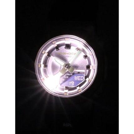 Casio G-Shock metallklÃ¤dd analog digital hartsrem Siver Dial Quartz GM-S2100BC-1A 200M Damklocka