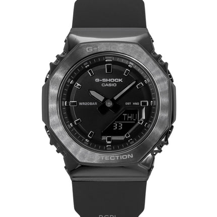 Casio G-Shock analog digital biobaserad hartsrem svart urtavla Quartz GM-S2110B-8A 200M damklocka