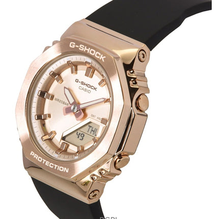 Casio G-Shock Analog Digital Bio-Based Resin Armband Guld Urtavla Quartz GM-S2110PG-1A4 200M Damklocka