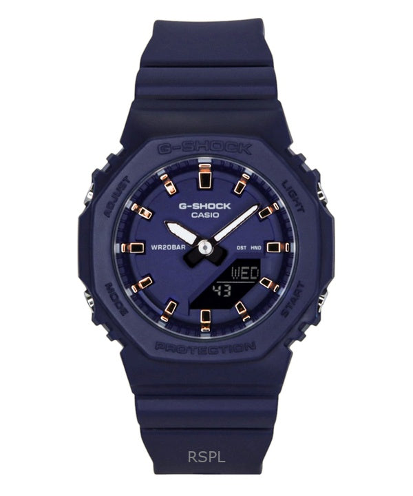 Casio G-Shock analog digital hartsrem blå urtavla kvarts GMA-P2100M-2A 200M damklocka