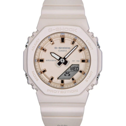 Casio G-Shock analog digital hartsrem beige urtavla kvarts GMA-P2100M-4A 200M damklocka