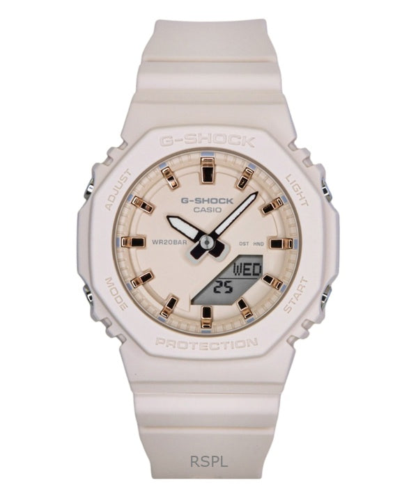 Casio G-Shock analog digital hartsrem beige urtavla kvarts GMA-P2100M-4A 200M damklocka