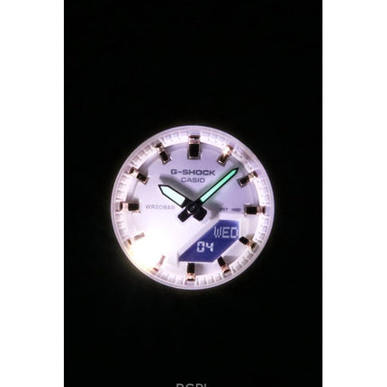 Casio G-Shock analog digital biobaserad hartsrem vit urtavla kvarts GMA-P2100M-7A 200M damklocka