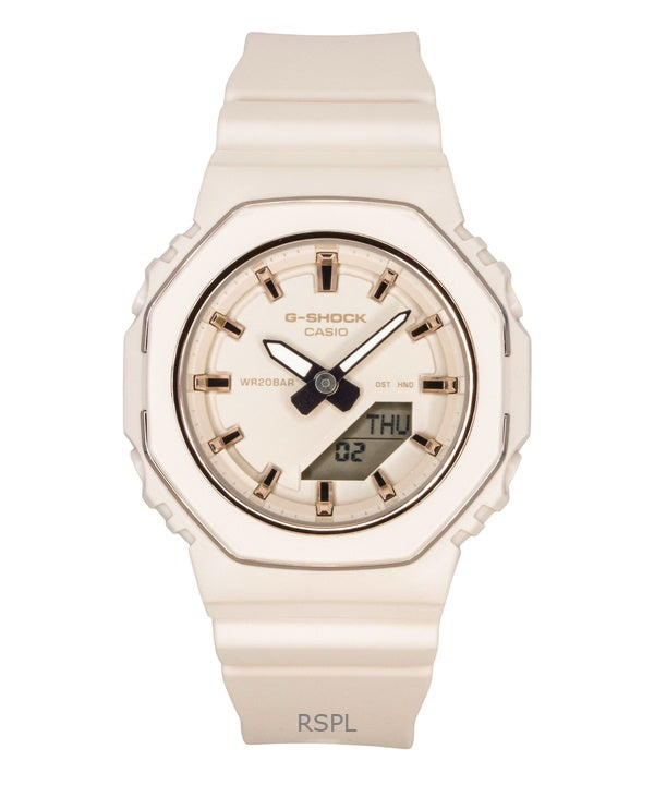 Casio G-Shock analog digital biobaserad hartsrem beige urtavla kvarts GMA-P2110-4A 200M damklocka
