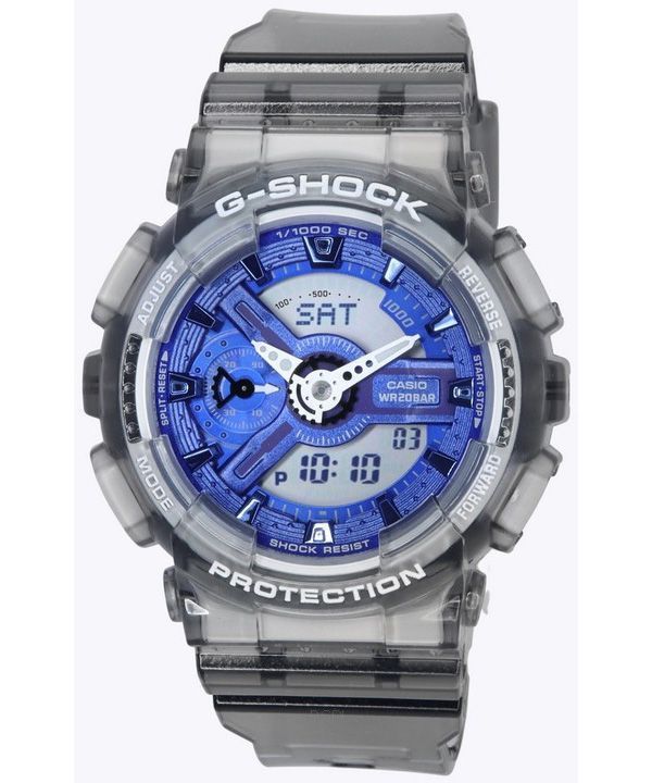 Casio G-Shock Analog Digital Blue Dial Quartz GMA-S110TB-8A 200M damklocka
