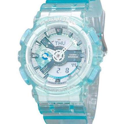 Casio G-Shock Analog Digital Virtual Worlds Genomskinlig LjusblÃ¥ FlerfÃ¤rgad Urtavla Quartz GMA-S110VW-2A 200M Damklocka