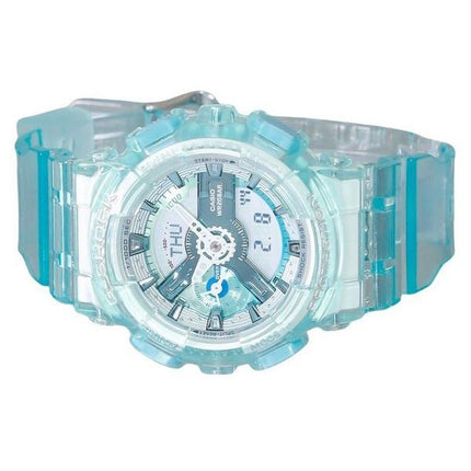 Casio G-Shock Analog Digital Virtual Worlds Genomskinlig LjusblÃ¥ FlerfÃ¤rgad Urtavla Quartz GMA-S110VW-2A 200M Damklocka