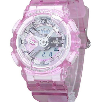 Casio G-Shock Analog Digital Virtual Worlds Genomskinlig Rosa FlerfÃ¤rgad Urtavla Quartz GMA-S110VW-4A 200M Damklocka