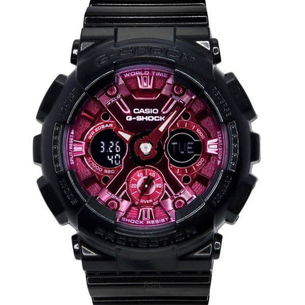 Casio G-Shock Analog Digital Resin Armband Burgundy Dial Quartz GMA-S120RB-1A 200M Damklocka