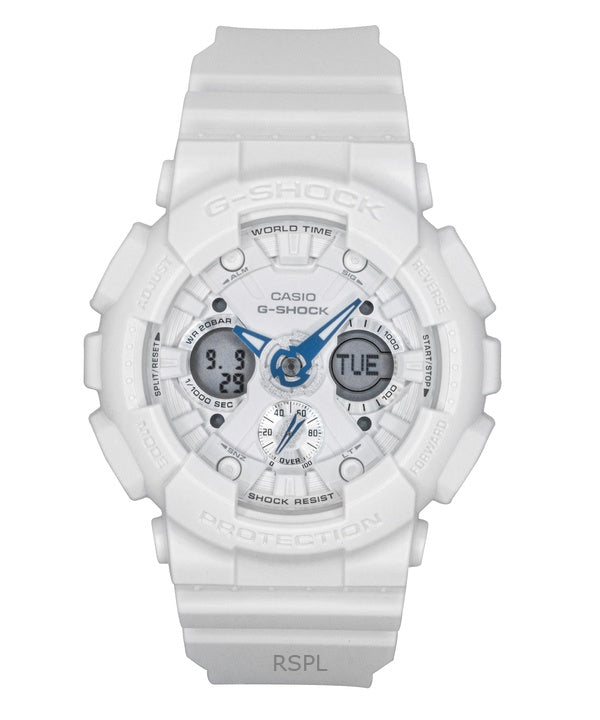 Casio G-Shock analog digital biobaserad harts vit urtavla kvarts GMA-S120SA-7A2 200M damklocka
