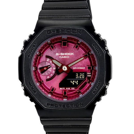 Casio G-Shock Analog Digital Resin Armband Burgundy Dial Quartz GMA-S2100RB-1A 200M Damklocka