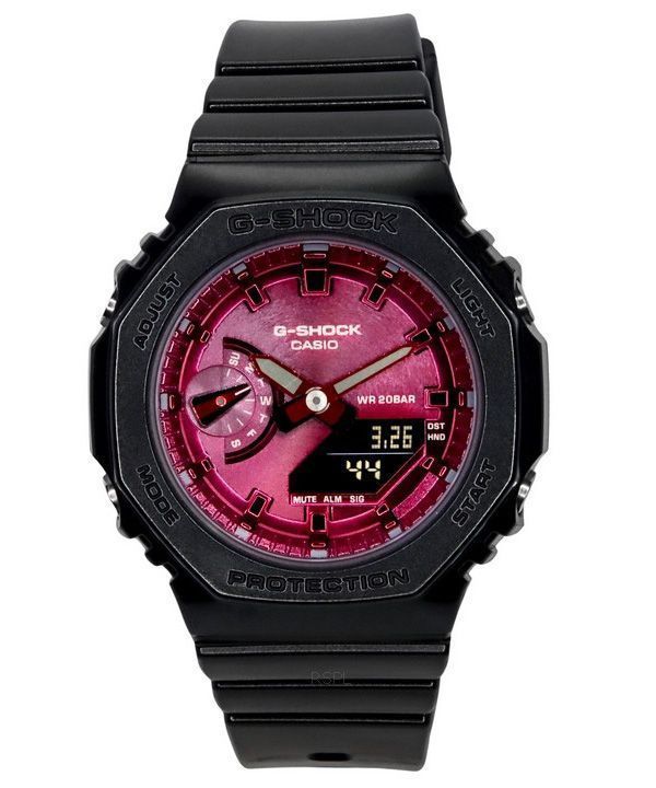 Casio G-Shock Analog Digital Resin Armband Burgundy Dial Quartz GMA-S2100RB-1A 200M Damklocka