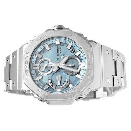 Casio G-Shock Full Metal Analog Chronograph Smartphone Link Ice Blue Dial Tough Solar GMC-B2100AD-2A 200M herrklocka
