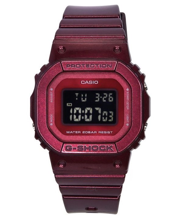Casio G-Shock Digital Resin Armband Quartz GMD-S5600RB-4 200M Damklocka
