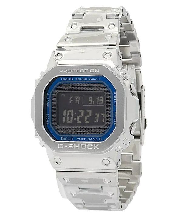 Casio G-Shock Full Metal Digital Smartphone Link Rostfritt stål Tough Solar GMW-B5000D-2 200M herrklocka