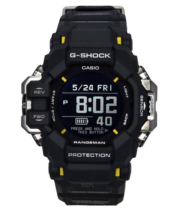 Casio G-Shock Master Of G-Land Rangeman Digital Bio-Based Resin Strap Solar GPR-H1000-1 200M herrklocka