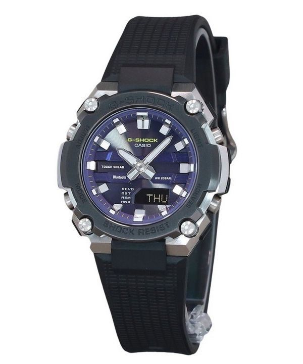 Casio G-Shock G-Steel Analog Digital Smartphone Link Bluetooth Blue Dial Solar GST-B600A-1A6 200M herrklocka