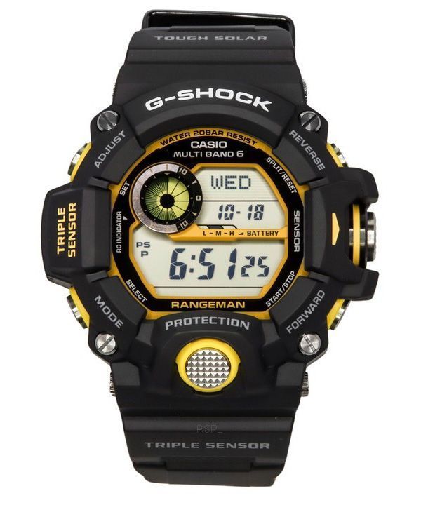 Casio G-Shock Master Of G-Land Rangeman Digital Black Resin Strap Solar GW-9400Y-1 200M herrklocka