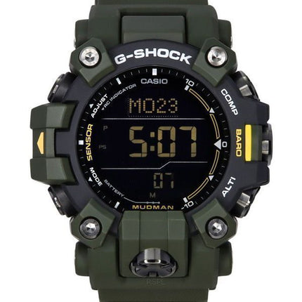 Casio G-Shock Mudman Master Of G-Land Digital Green Resin Strap Solar GW-9500-3 200M herrklocka