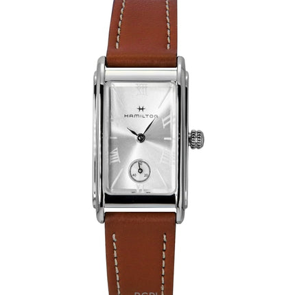 Hamilton American Classic Ardmore läderrem silverfärgad urtavla kvarts H11221550 unisexklocka
