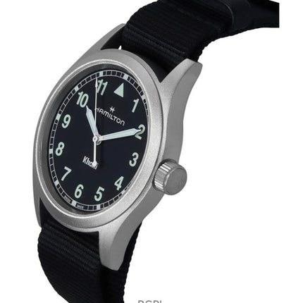 Hamilton Khaki Field textilrem svart urtavla kvarts H69401430 unisexklocka