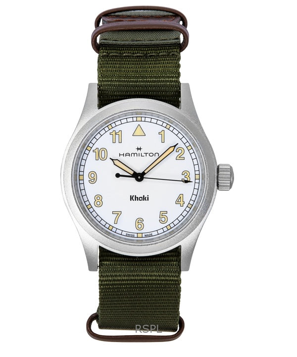 Hamilton Khaki Field Textilband White Dial Quartz H69401910 Unisexklocka