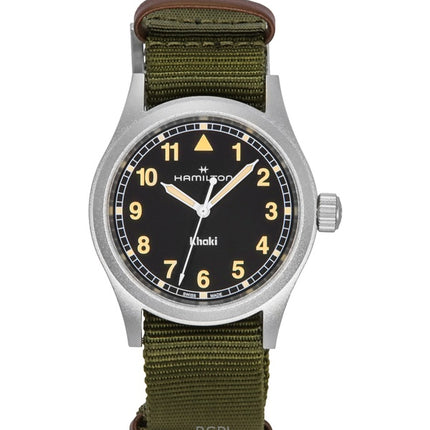 Hamilton Khaki Field textilrem svart urtavla kvarts H69401930 unisexklocka
