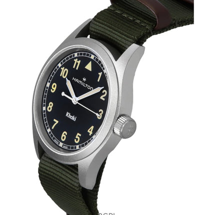 Hamilton Khaki Field textilrem svart urtavla kvarts H69401930 unisexklocka