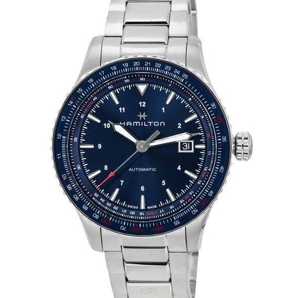 Hamilton Khaki Aviation Converter Blue Dial Automatic H76645140 100M herrklocka