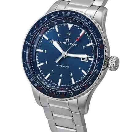 Hamilton Khaki Aviation Converter Blue Dial Automatic H76645140 100M herrklocka