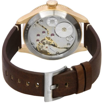 Hamilton Khaki Aviation Pilot Pioneer Brons Svart Urtavla Mekanisk H76709530 100M herrklocka