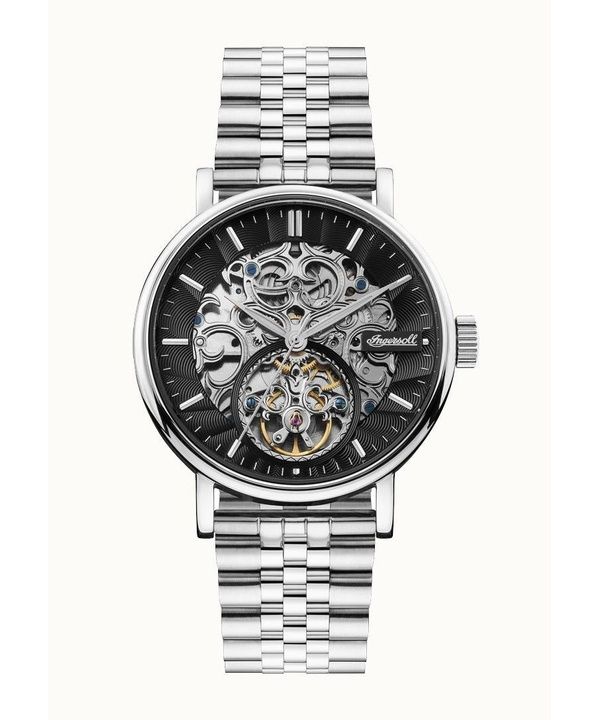 Ingersoll The Charles Stainless Steel Black Skeleton Dial Automatisk I05804B herrklocka