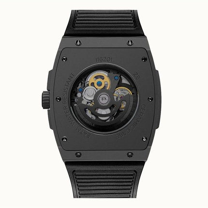 Ingersoll The Rim Polyuretan Strap Black Skeleton Dial Automatic I16201 Herrklocka