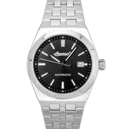Ingersoll The Rider rostfritt stål svart urtavla automatisk I16801 herrklocka